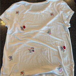 American Eagle Outfitters Kids Floral Tee - White
